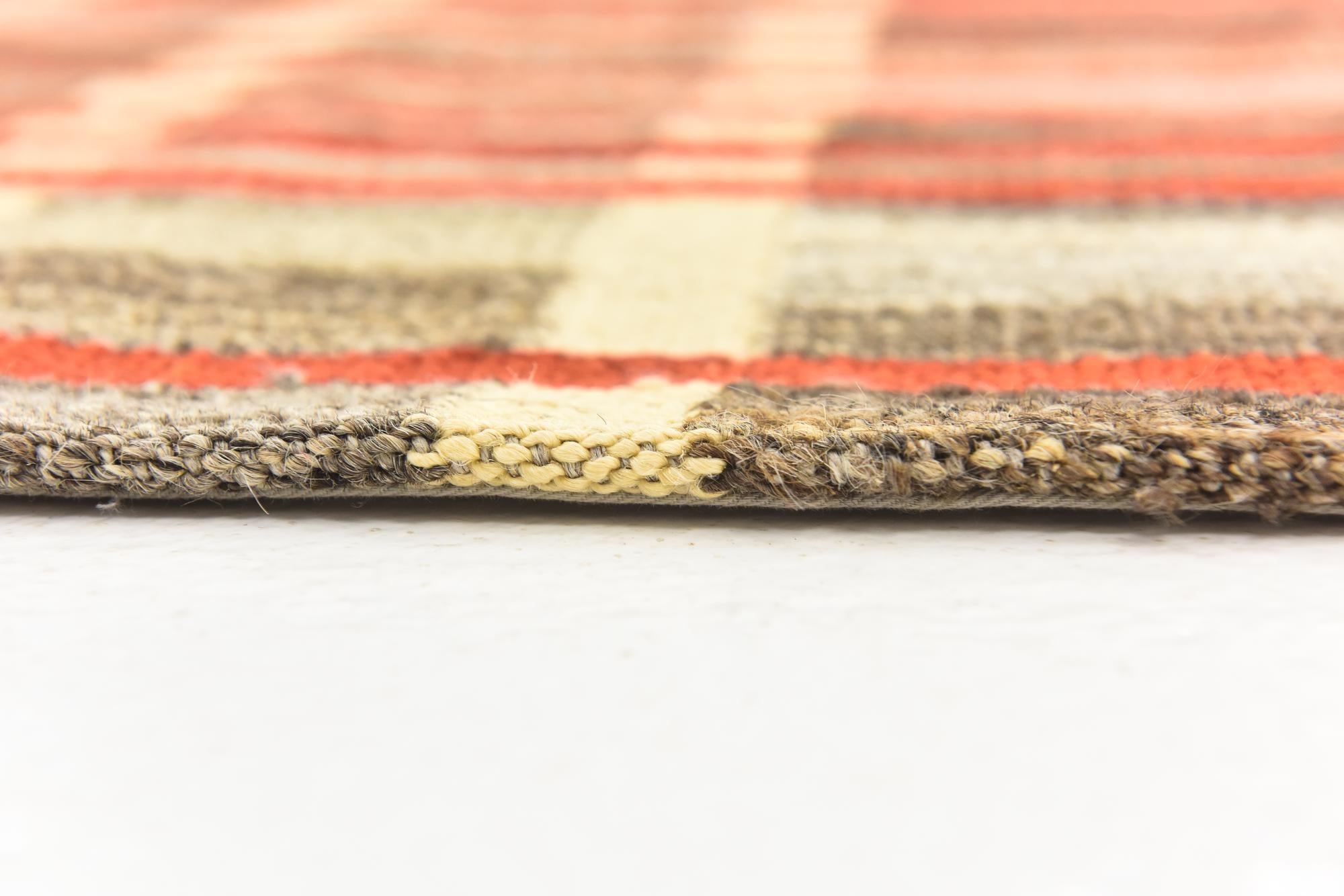 6' x 7' 10 Hand Woven Kilim Modern Wool Rug