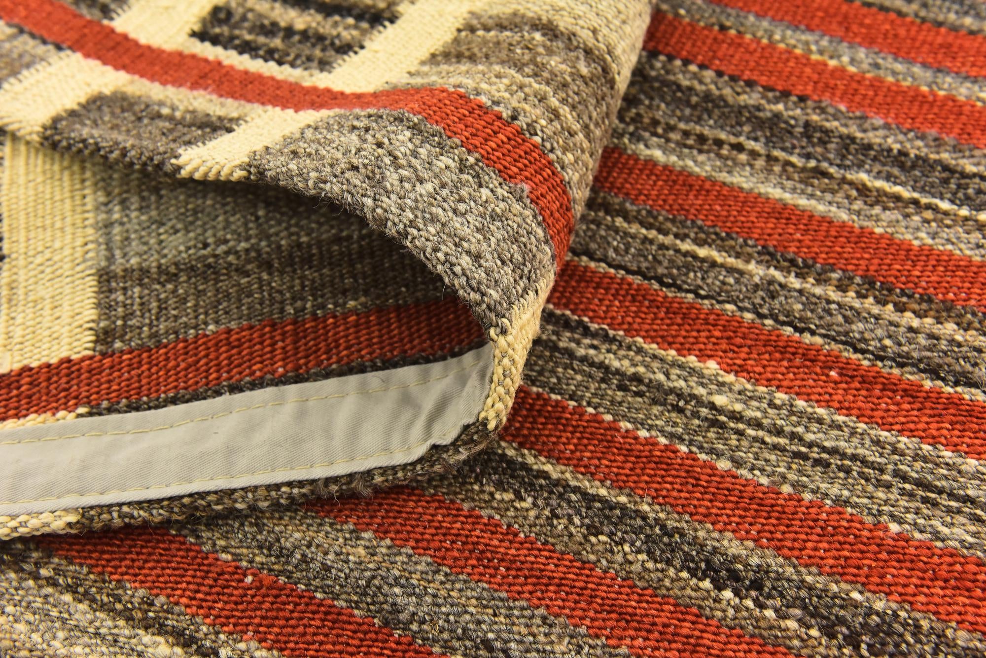 6' x 7' 10 Hand Woven Kilim Modern Wool Rug
