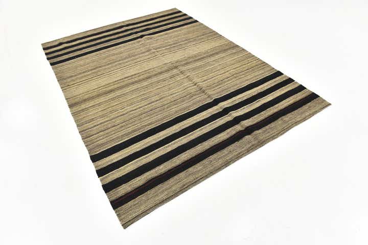 5' 8 x 7' 8 Hand Woven Kilim Modern Wool Rug