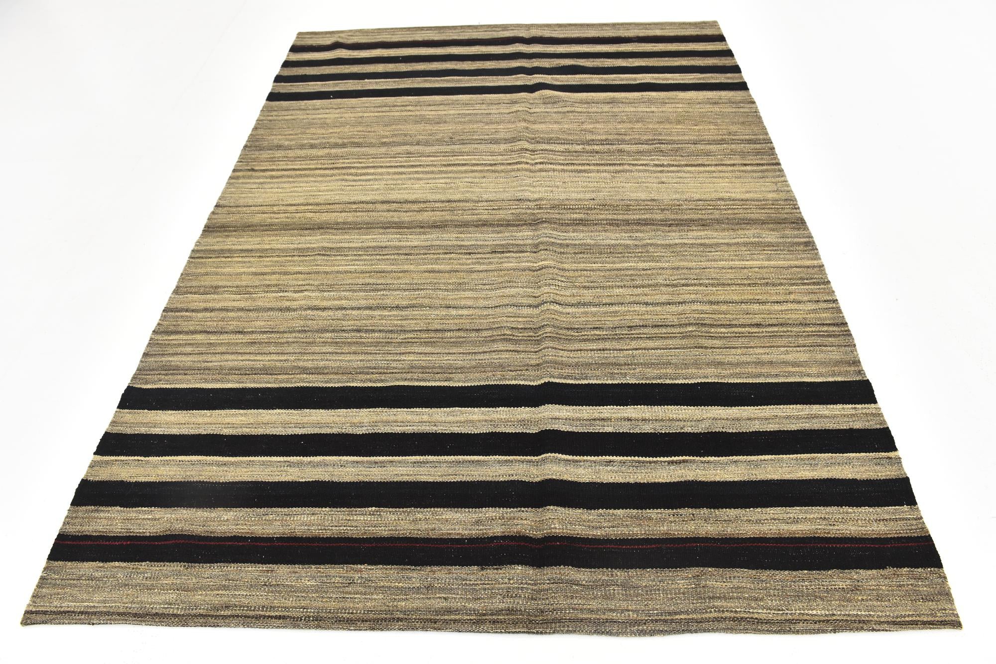 5' 8 x 7' 8 Hand Woven Kilim Modern Wool Rug
