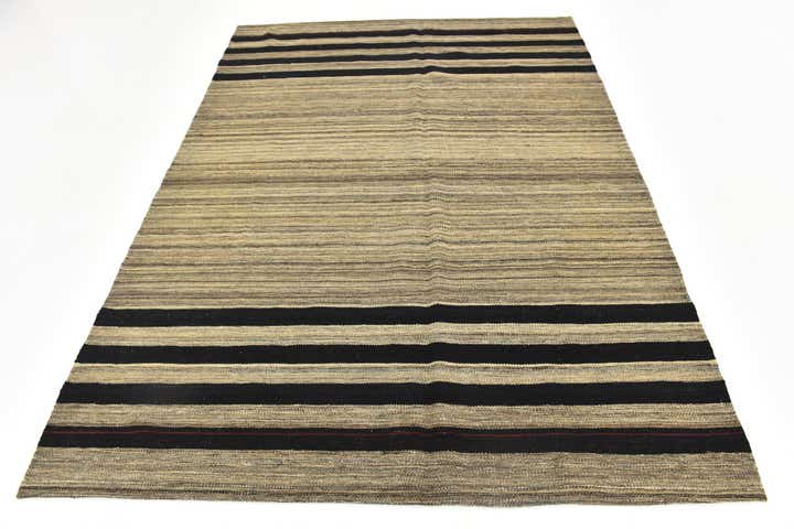 5' 8 x 7' 8 Hand Woven Kilim Modern Wool Rug