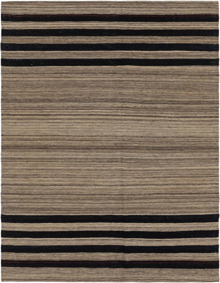 Detail image of 5' 8 x 7' 8 Hand Woven Kilim Modern Wool Rug