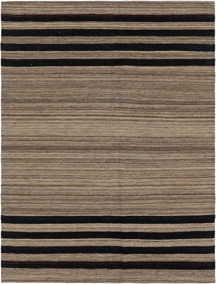 Detail image of 5' 8 x 7' 8 Hand Woven Kilim Modern Wool Rug