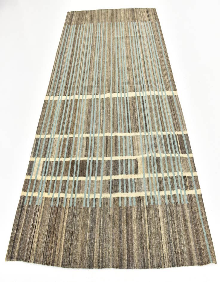 Detail image of 5' 9 x 8' 3  Hand Woven Kilim Modern Wool Rug