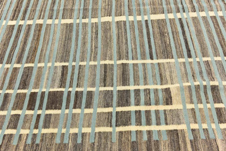 Detail image of 5' 9 x 8' 3 Hand Woven Kilim Modern Wool Rug