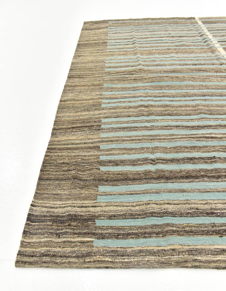 Detail image of 5' 9 x 8' 3  Hand Woven Kilim Modern Wool Rug