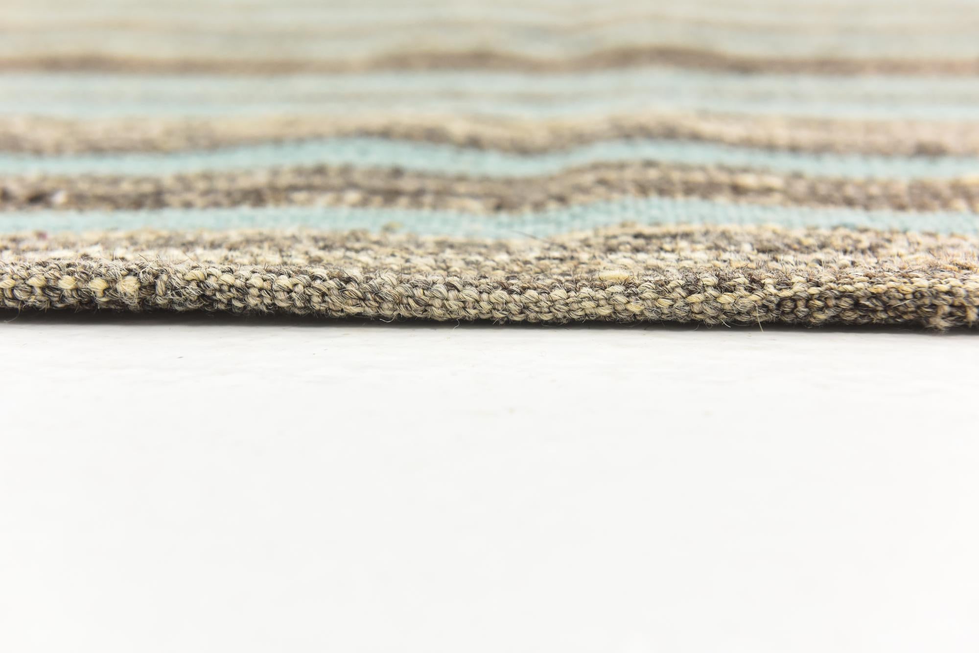 5' 9 x 8' 3 Hand Woven Kilim Modern Wool Rug