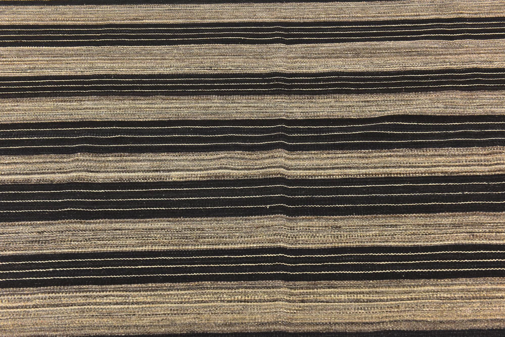 6' x 7' 7 Hand Woven Kilim Modern Wool Rug