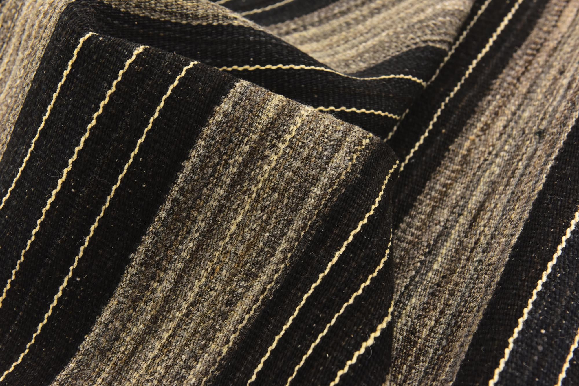 6' x 7' 7 Hand Woven Kilim Modern Wool Rug