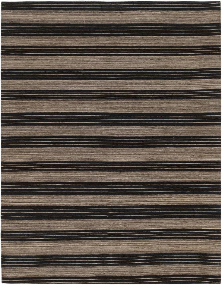 Detail image of 6' x 7' 7 Hand Woven Kilim Modern Wool Rug