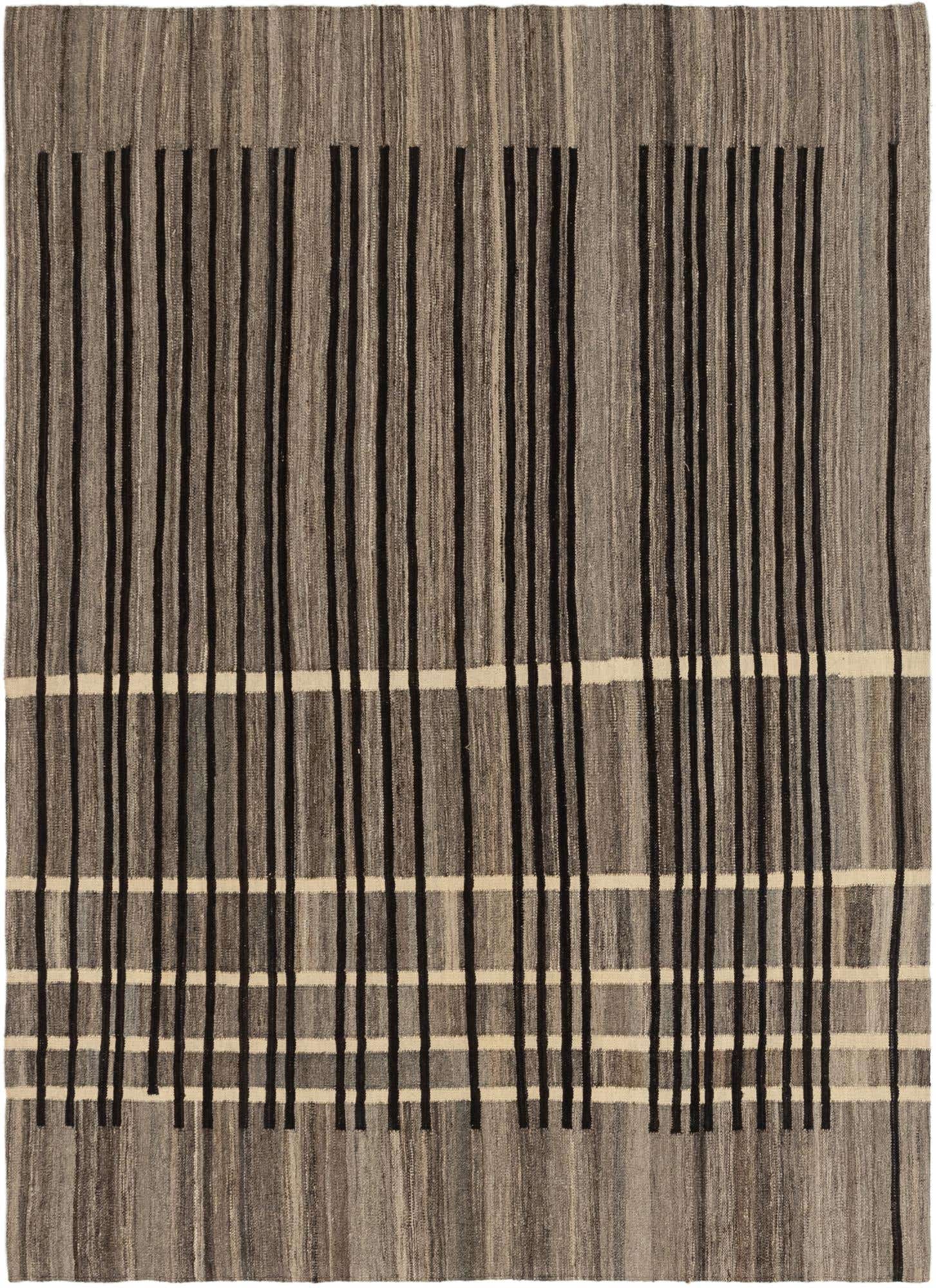5' 8 x 7' 10 Hand Woven Kilim Modern Wool Rug