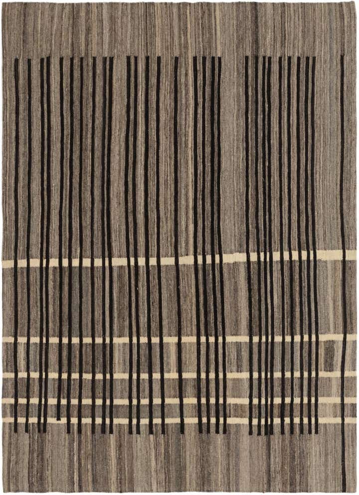 5' 8 x 7' 10 Hand Woven Kilim Modern Wool Rug