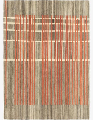 5' 9 x 8' Hand Woven Kilim Modern Wool Rug
