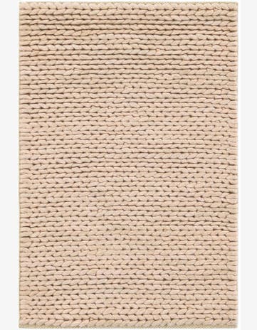 Taupe Hand Woven Lana New Zealand Wool Rug