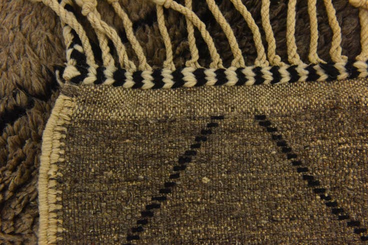 Detail image of 7' 3 x 9' 2 Hand Knotted Moroccan Wool Rug