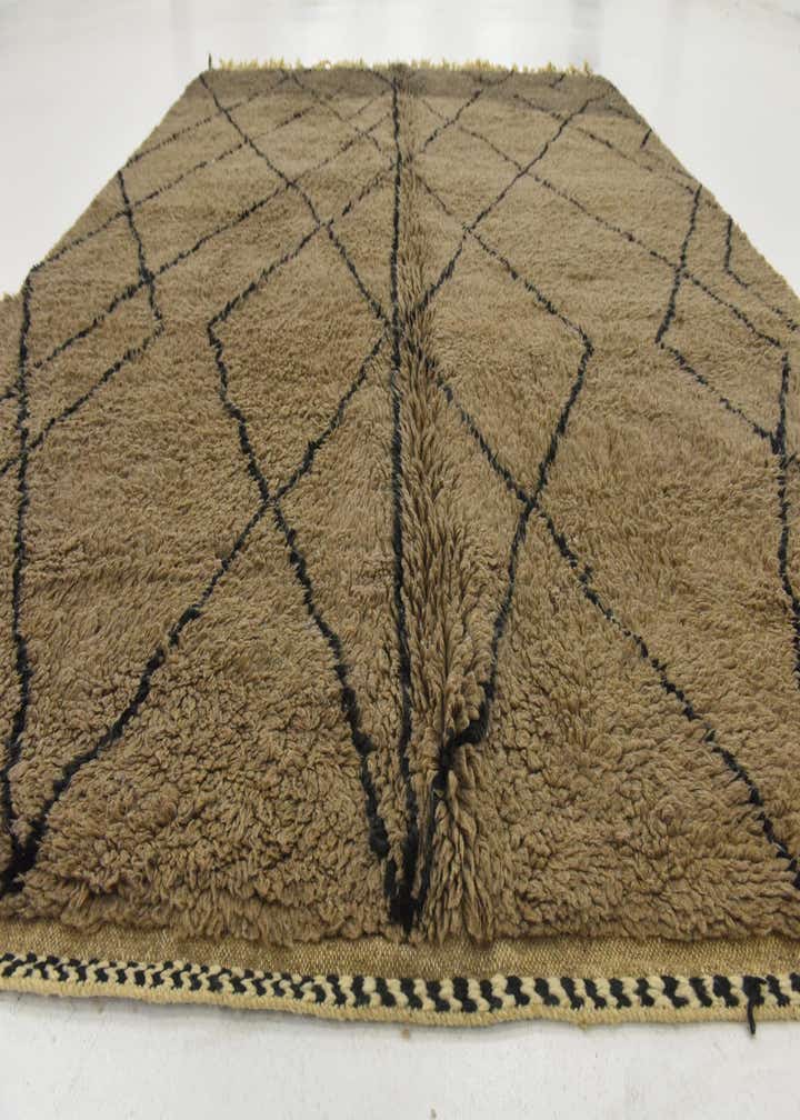 7' 3 x 9' 2 Hand Knotted Moroccan Wool Rug