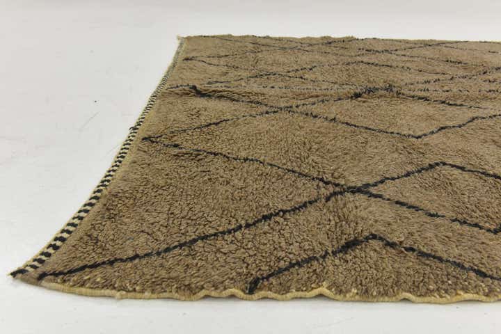 7' 3 x 9' 2 Hand Knotted Moroccan Wool Rug