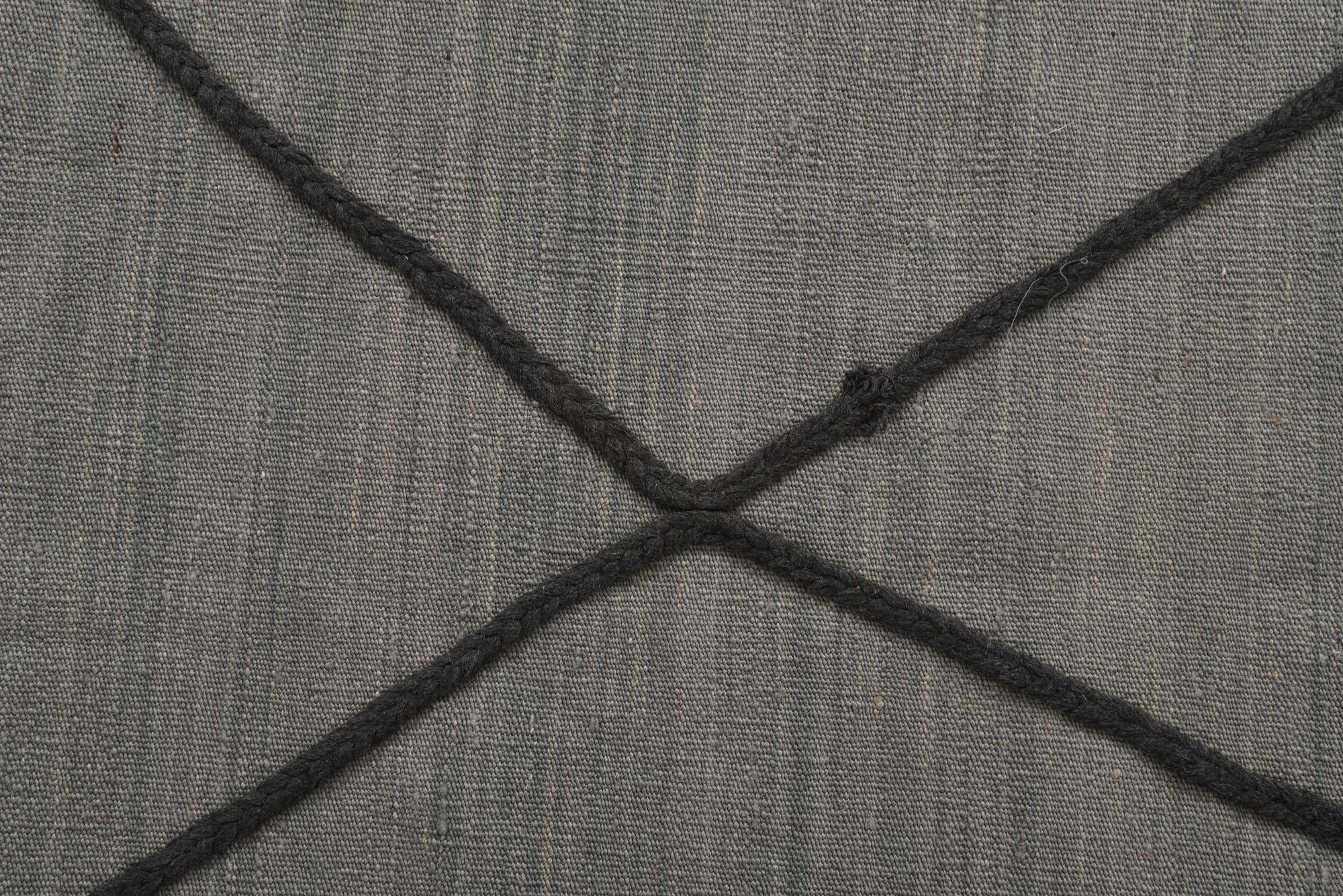 6' 9 x 9' 4 Hand Knotted Moroccan Wool Rug