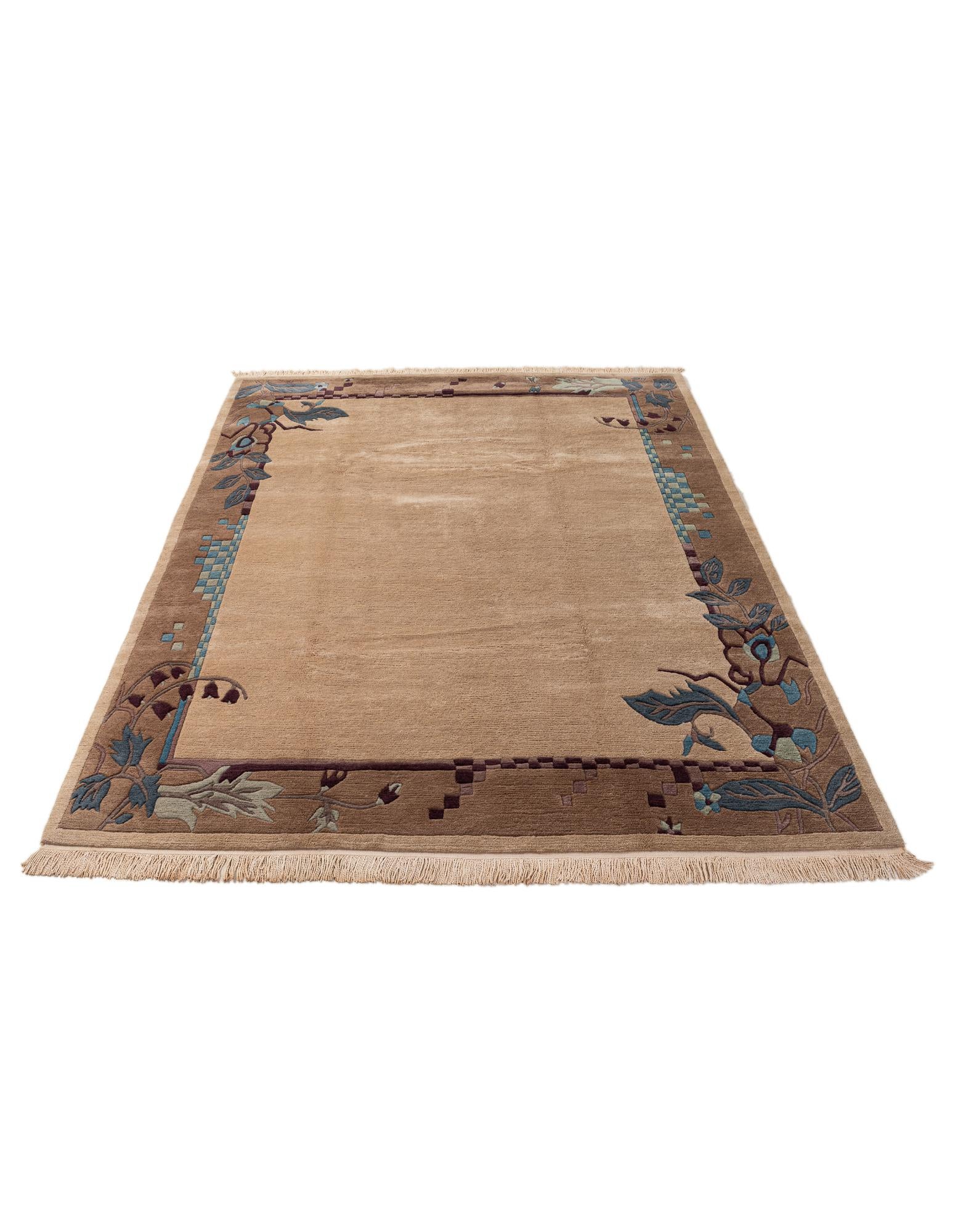 6' 7 x 9' 6 Hand Knotted Nepal Wool Rug
