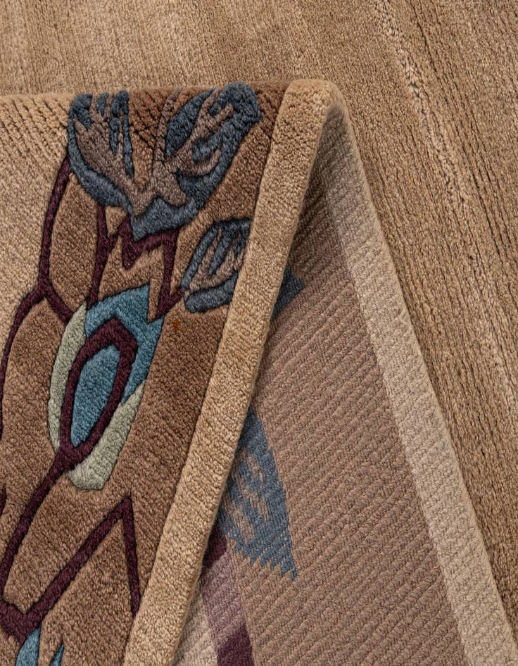 Detail image of 6' 7 x 9' 6  Hand Knotted Nepal Wool Rug