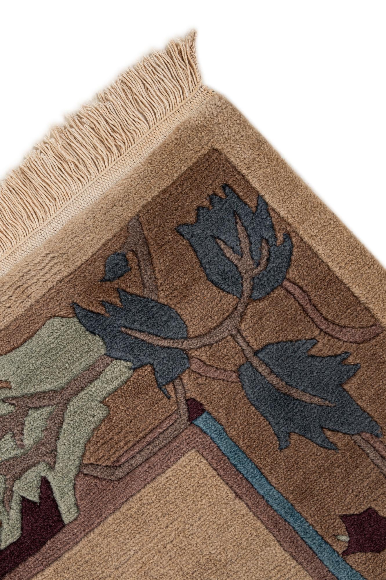 6' 7 x 9' 6 Hand Knotted Nepal Wool Rug