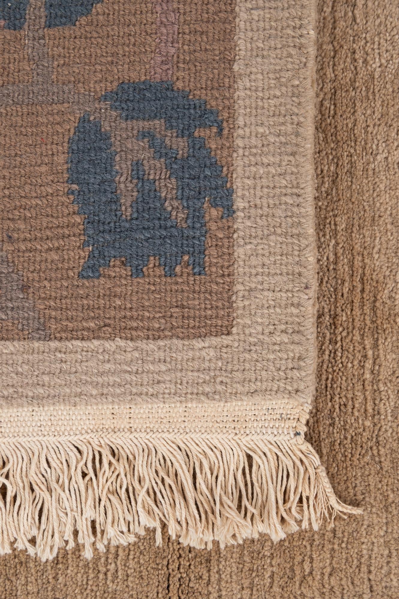 6' 7 x 9' 6 Hand Knotted Nepal Wool Rug