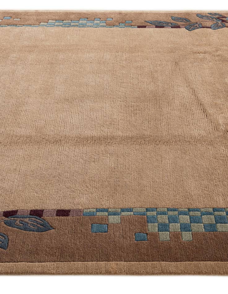 Detail image of 6' 7 x 9' 6  Hand Knotted Nepal Wool Rug