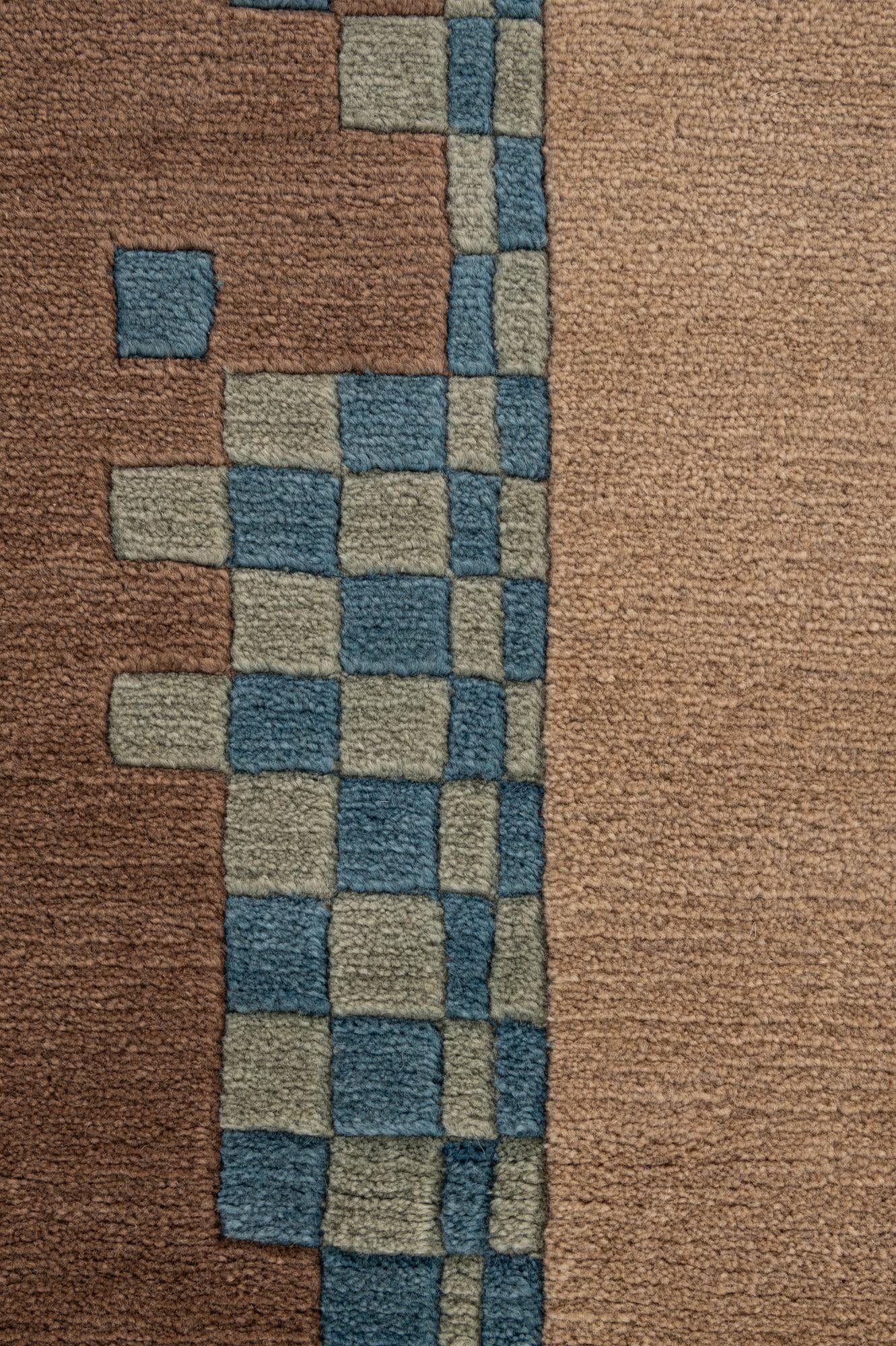 6' 7 x 9' 6 Hand Knotted Nepal Wool Rug