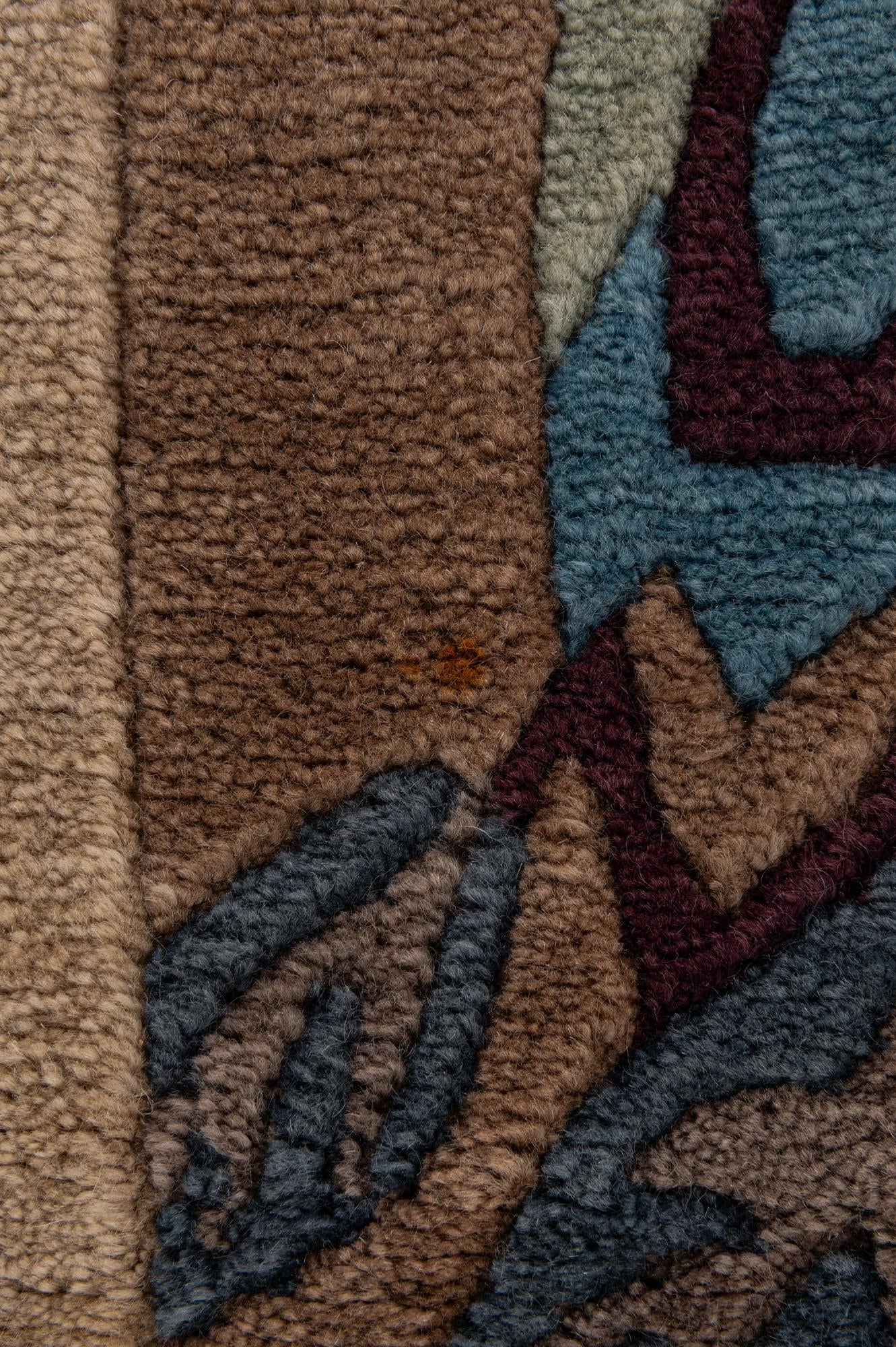 6' 7 x 9' 6 Hand Knotted Nepal Wool Rug