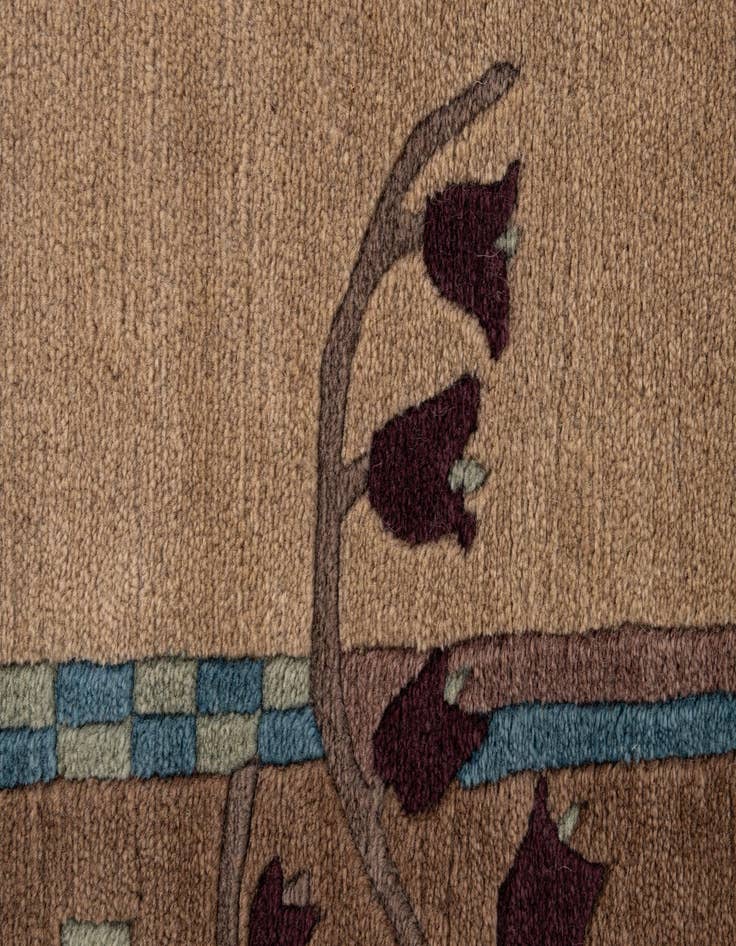 Detail image of 6' 7 x 9' 6  Hand Knotted Nepal Wool Rug