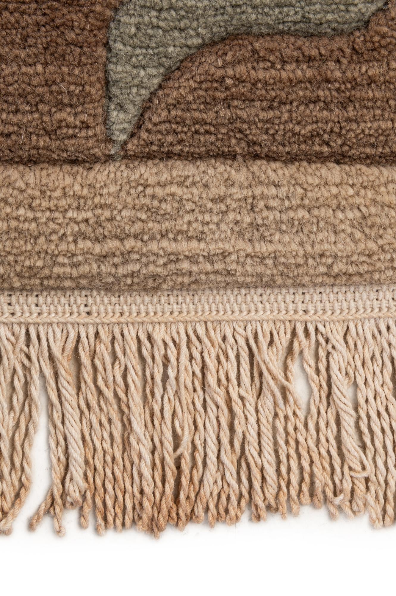 6' 7 x 9' 6 Hand Knotted Nepal Wool Rug