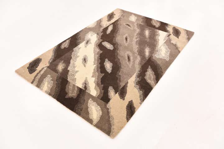 4' x 4' 10 Hand Knotted Nepal Wool Rug