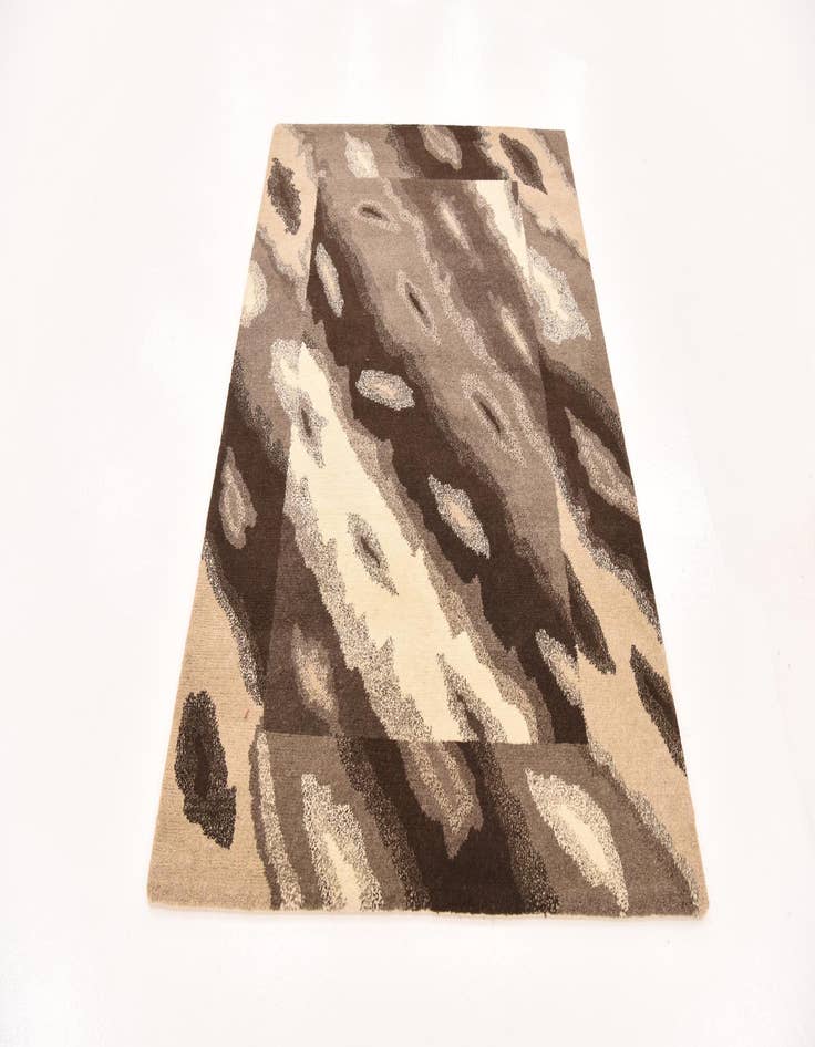 Detail image of 4' x 4' 10 Hand Knotted Nepal Wool Rug