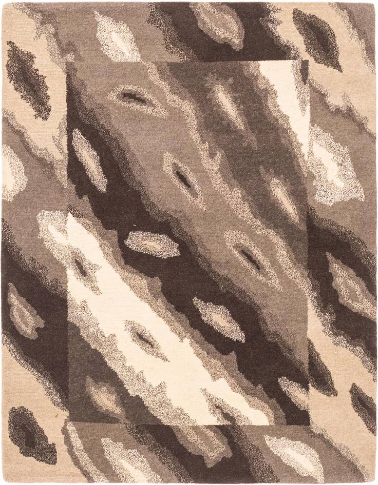 Detail image of 4' x 4' 10 Hand Knotted Nepal Wool Rug