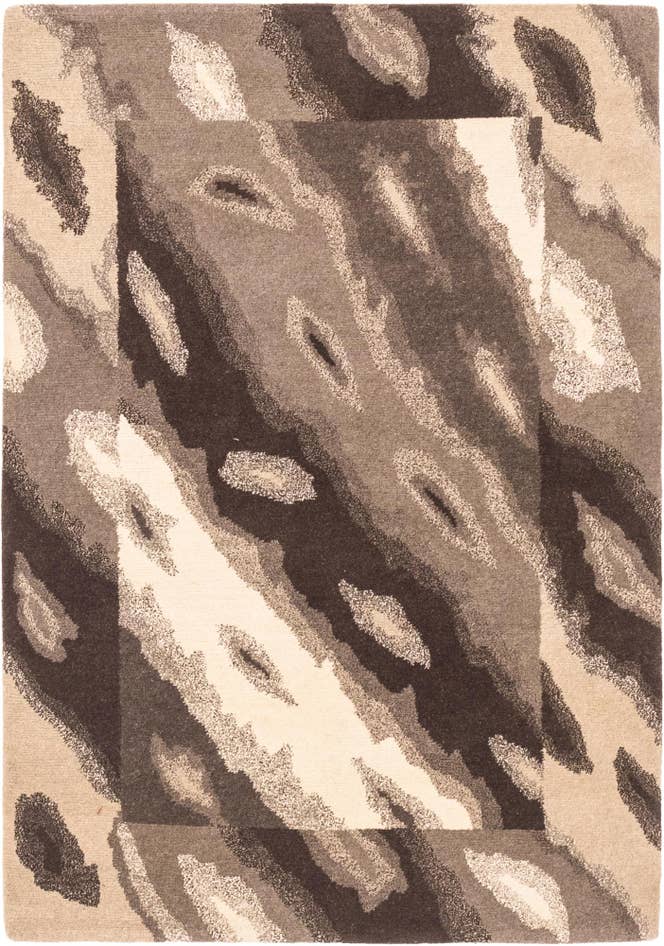 Detail image of 4' x 4' 10 Hand Knotted Nepal Wool Rug