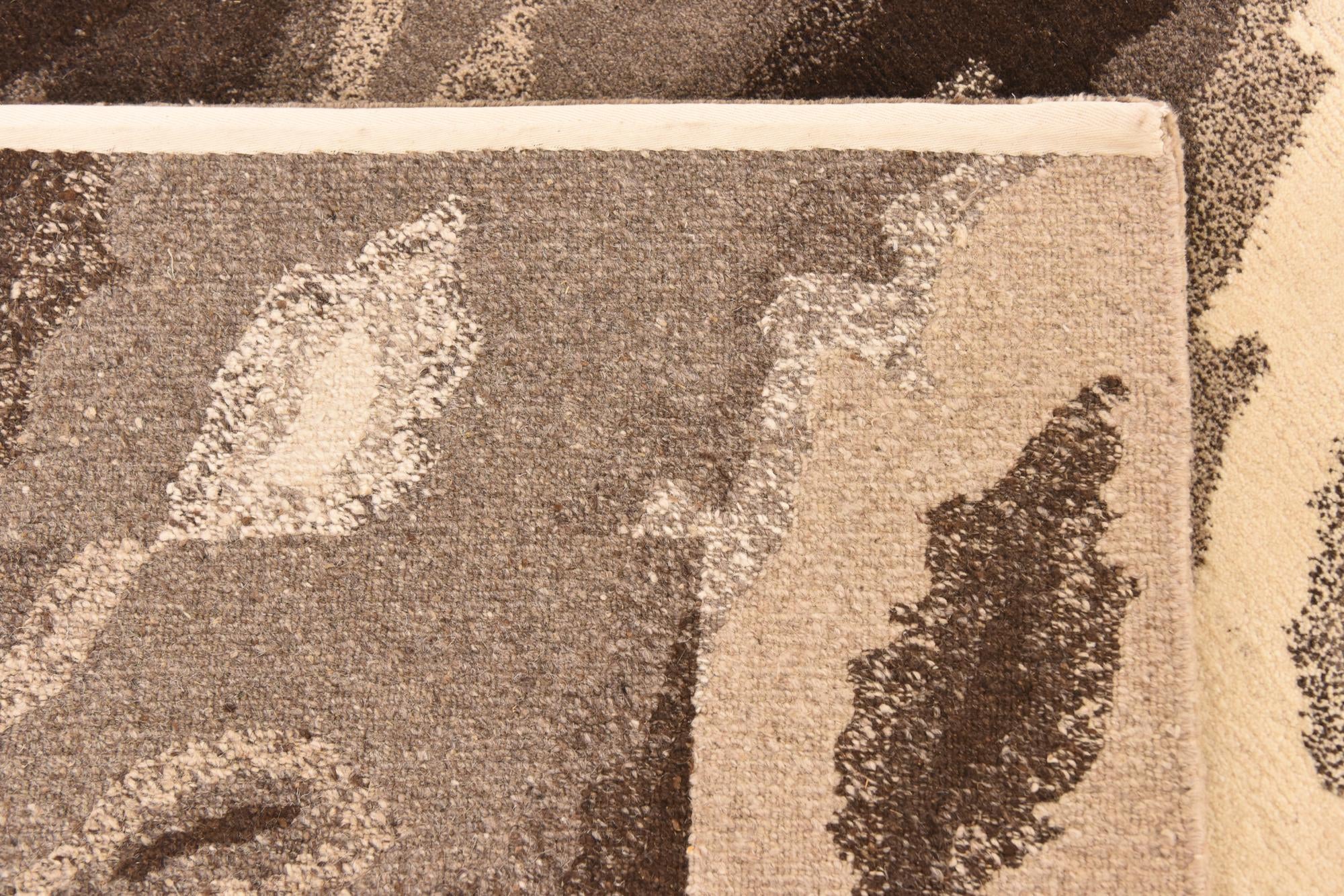 4' x 5' 9 Hand Knotted Nepal Wool Rug