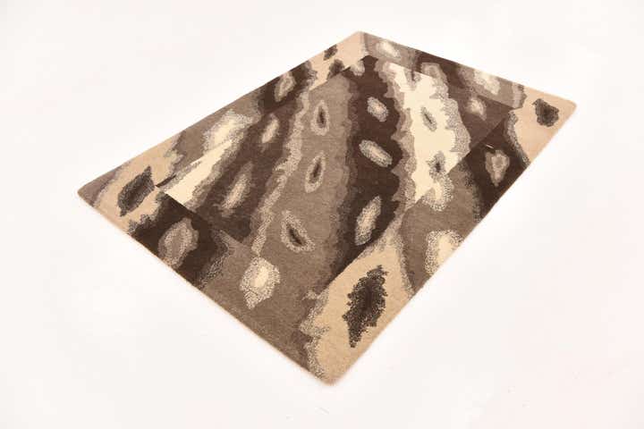 4' x 5' 9 Hand Knotted Nepal Wool Rug