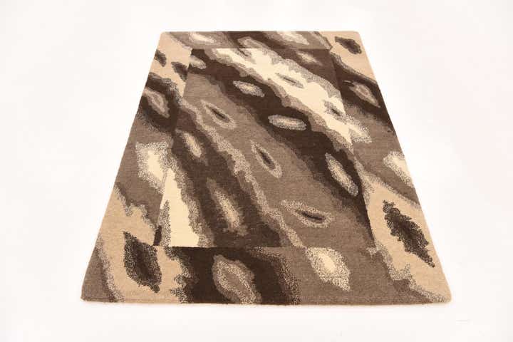 4' x 5' 9 Hand Knotted Nepal Wool Rug