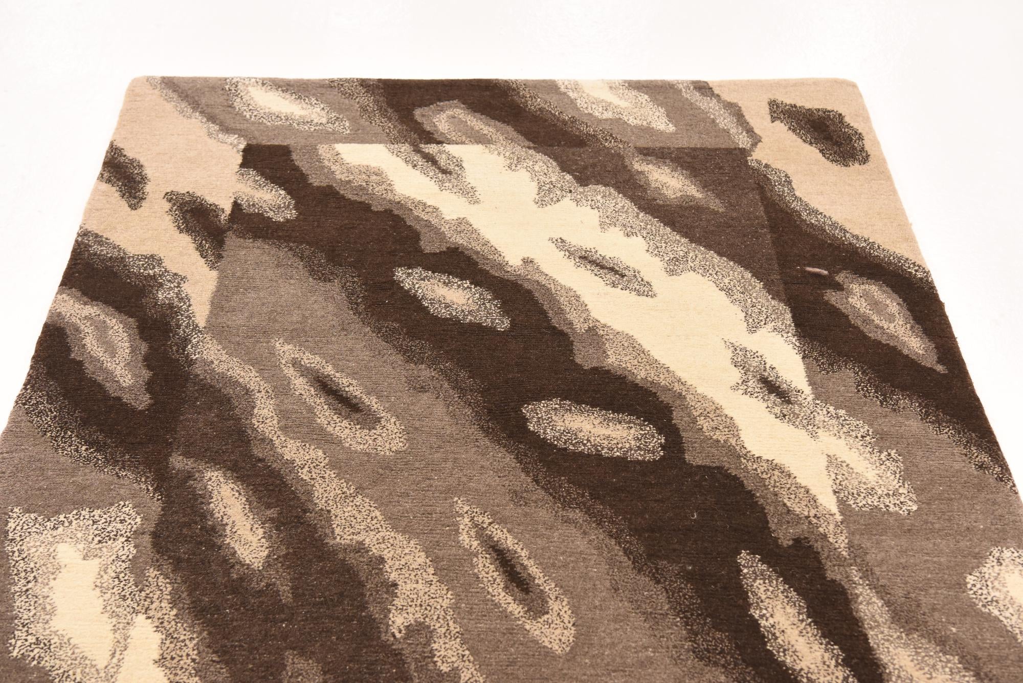 4' x 5' 9 Hand Knotted Nepal Wool Rug