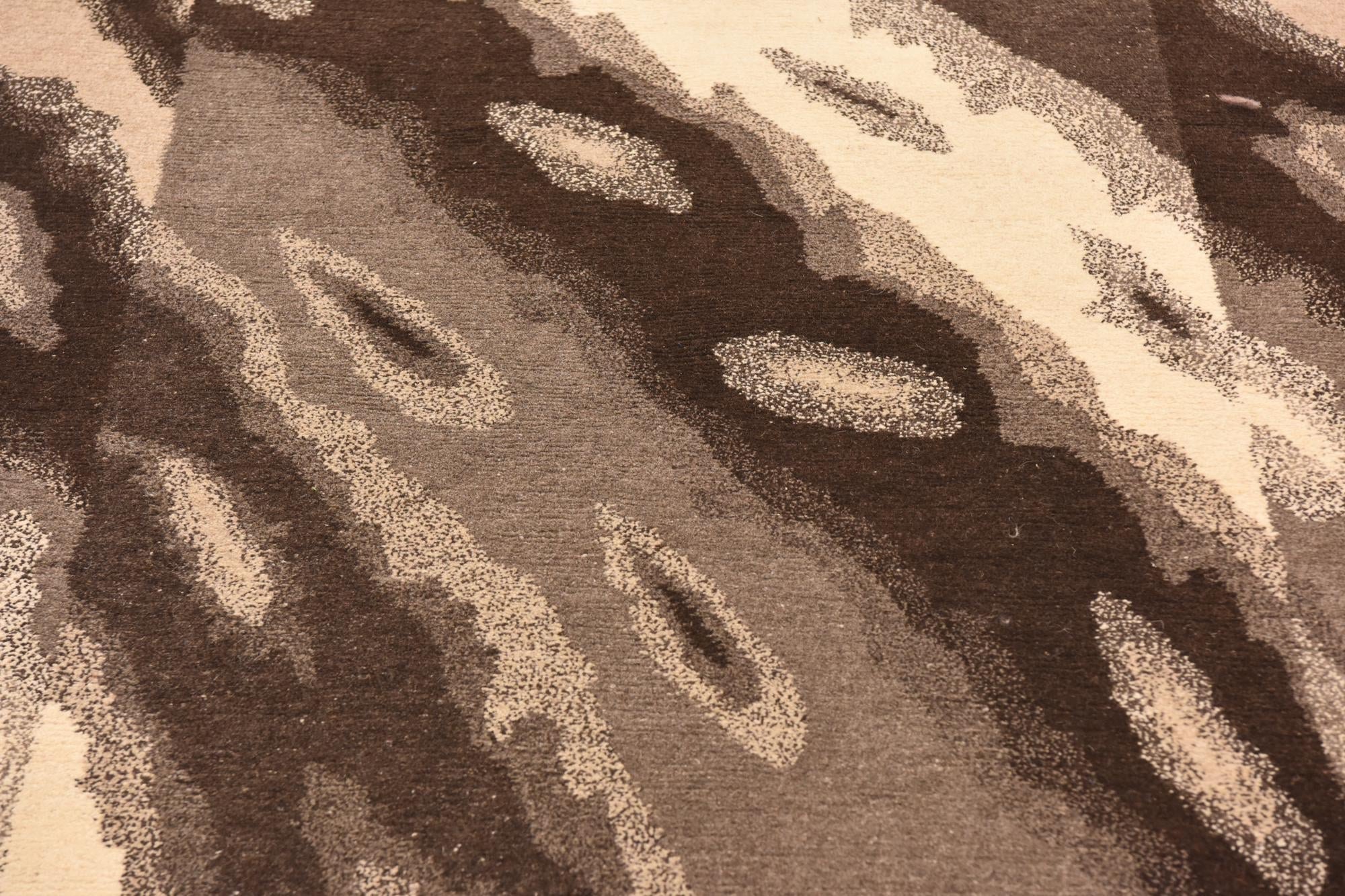 4' x 5' 9 Hand Knotted Nepal Wool Rug
