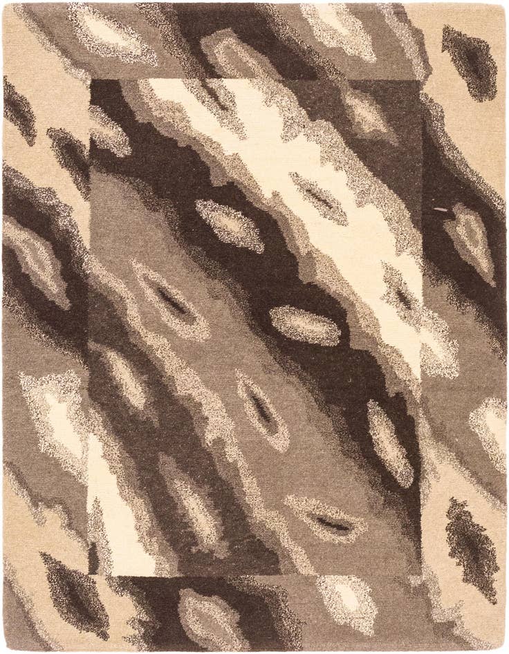Detail image of 4' x 5' 9 Hand Knotted Nepal Wool Rug