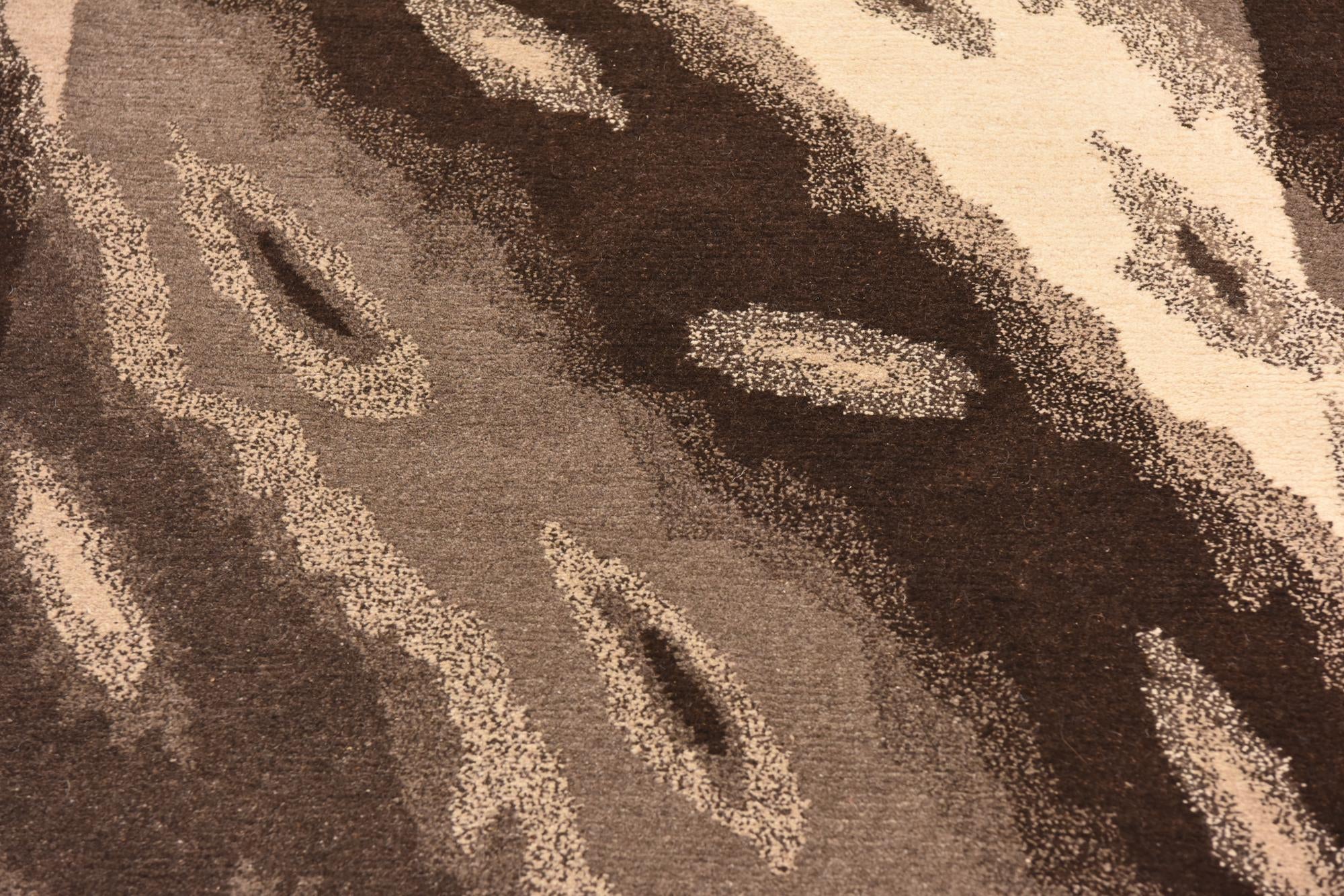 4' x 5' 11 Hand Knotted Nepal Wool Rug