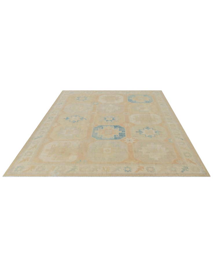 Detail image of 7' 11 x 9' 11 Hand Knotted Oushak Wool Rug