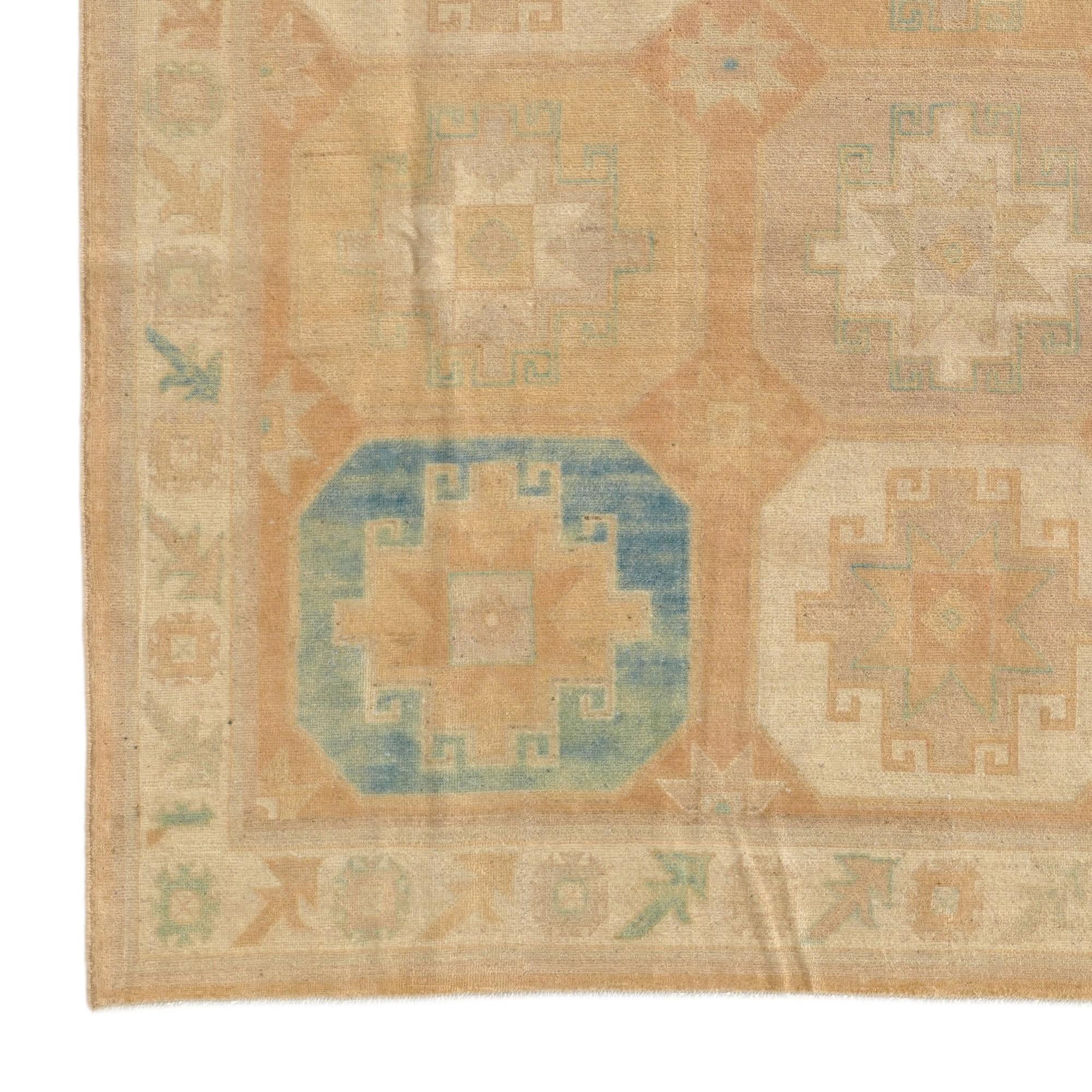 7' 11 x 9' 11 Hand Knotted Oushak Wool Rug