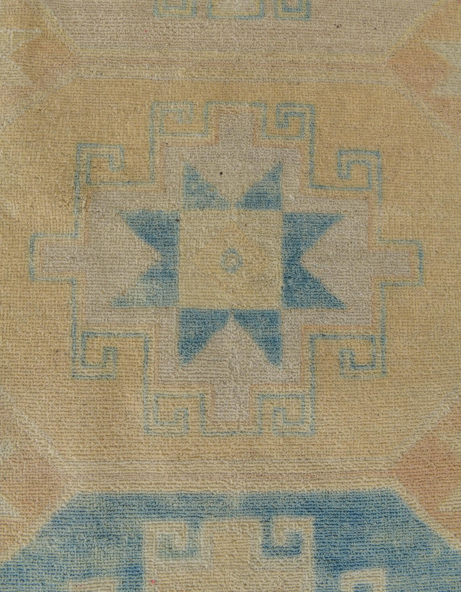 7' 11 x 9' 11 Hand Knotted Oushak Wool Rug