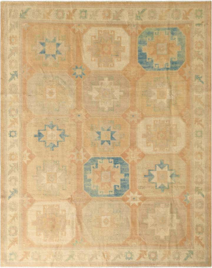7' 11 x 9' 11 Hand Knotted Oushak Wool Rug