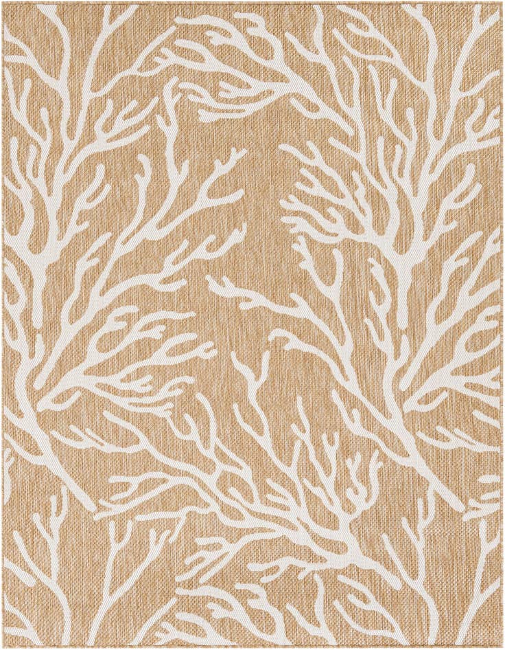 Detail image of 5' 3 x 7' Easy-Clean Coastal Indoor / Outdoor Rug