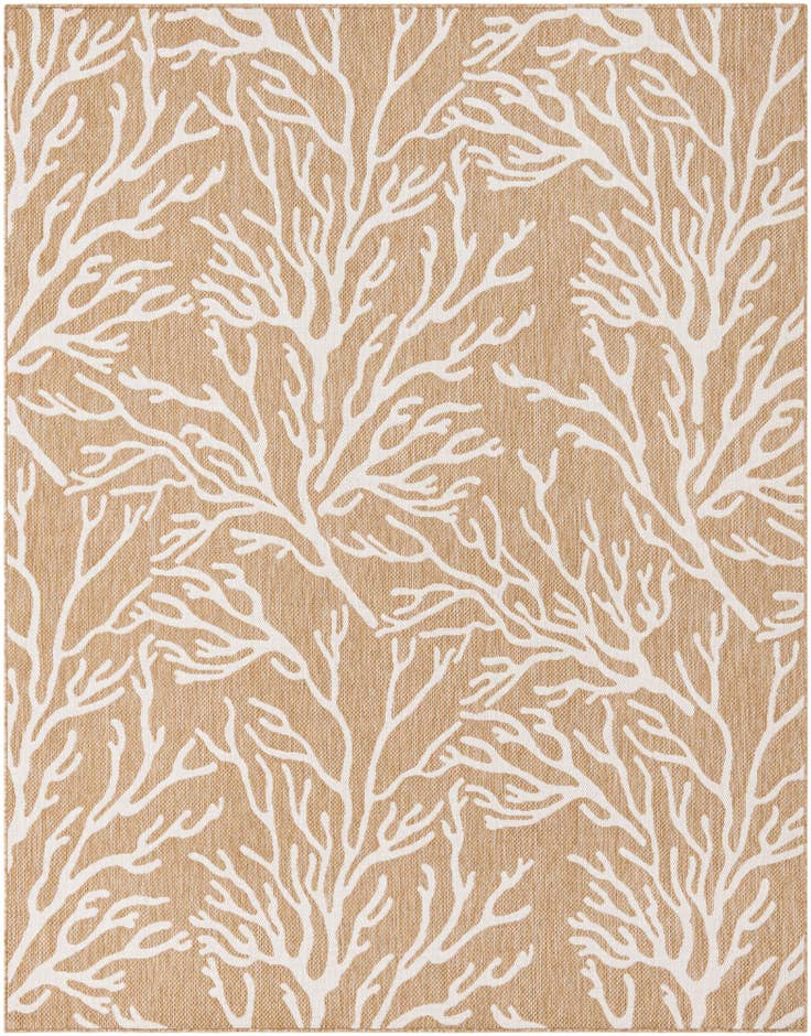 Detail image of 7' 10 x 10' Easy-Clean Coastal Indoor / Outdoor Rug