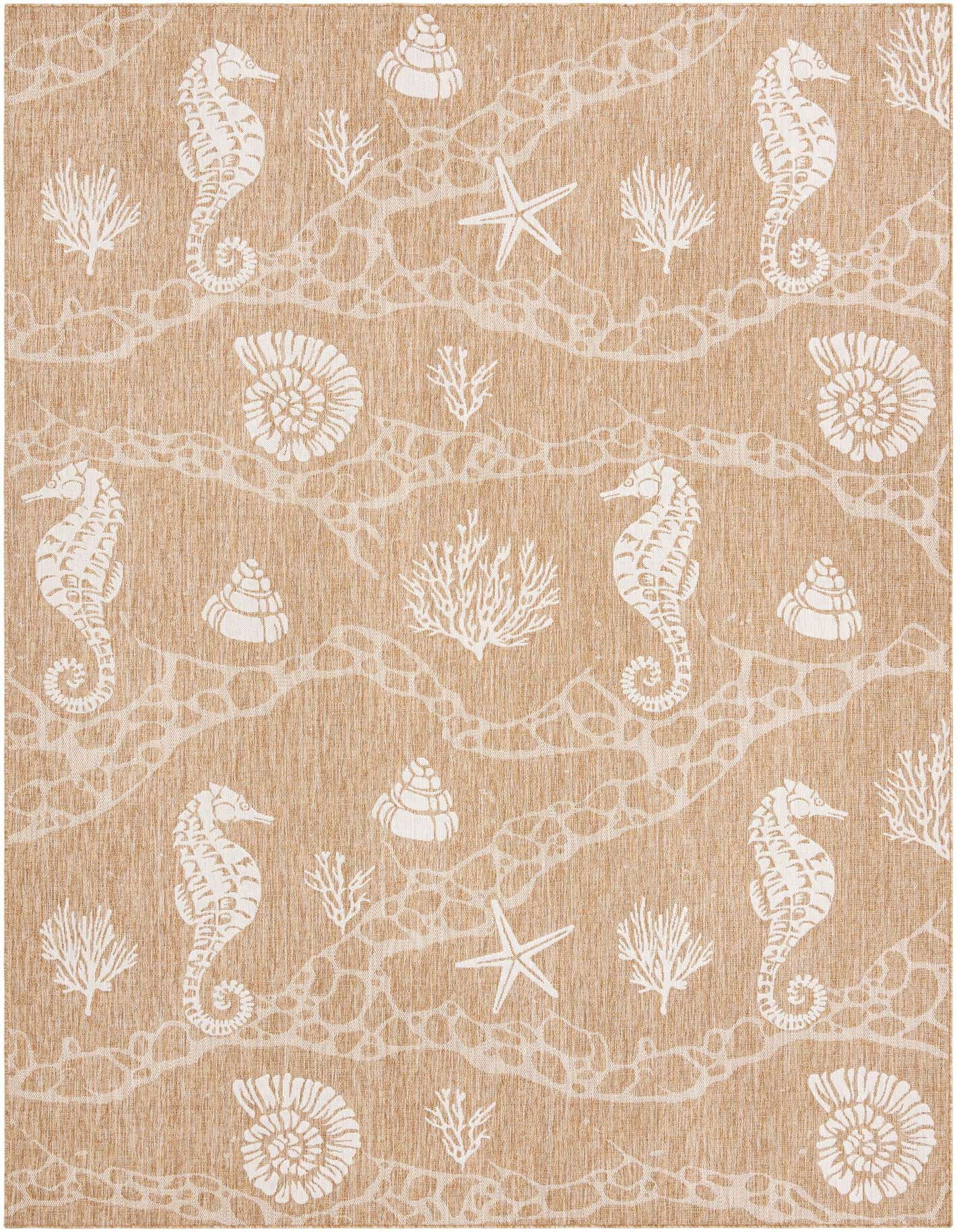 10' x 14' Easy-Clean Coastal Indoor / Outdoor Rug