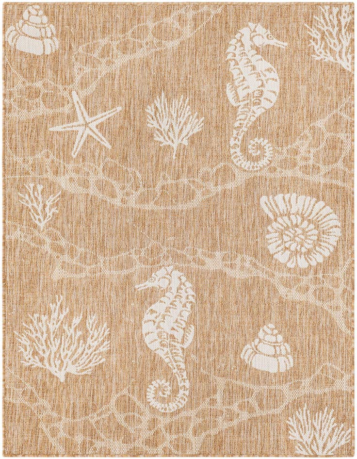 Detail image of 4' x 6' Easy-Clean Coastal Indoor / Outdoor Rug